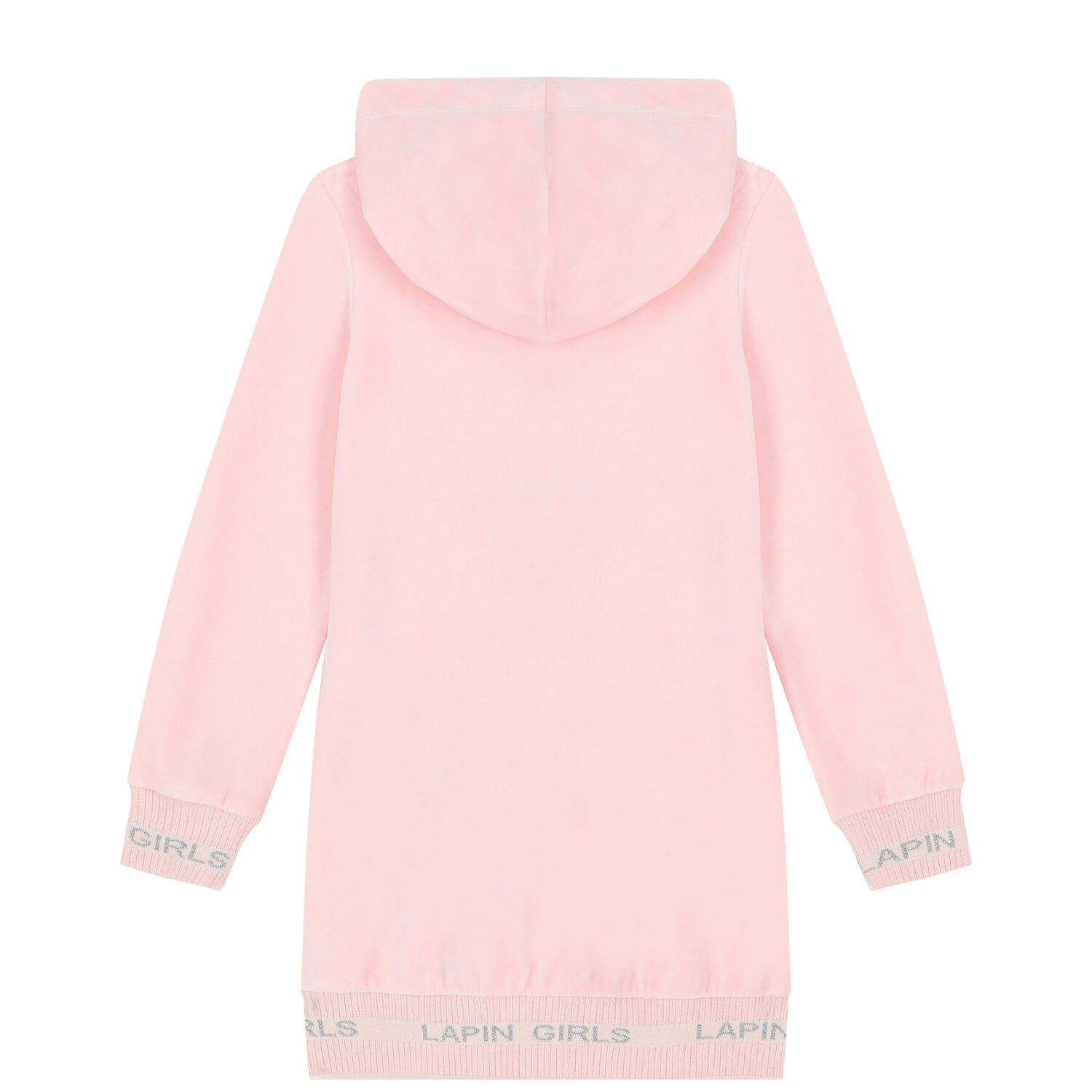 Girls Pink Mouse Hooded Dress, 1, hi-res